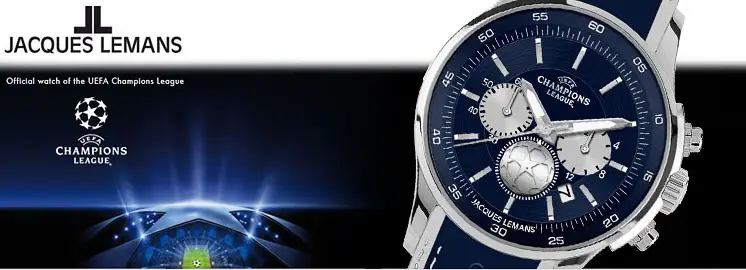 zegari i pilka nożna Champions Ligue